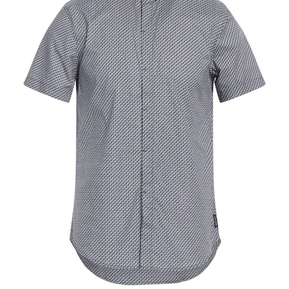 Armani Exchange Black and White Casual Button Down Shirt
